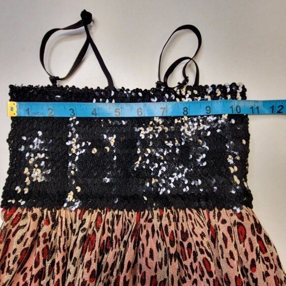 Red Sparkly Glitter Mini Dress Size S or Petite - Picture 5 of 12